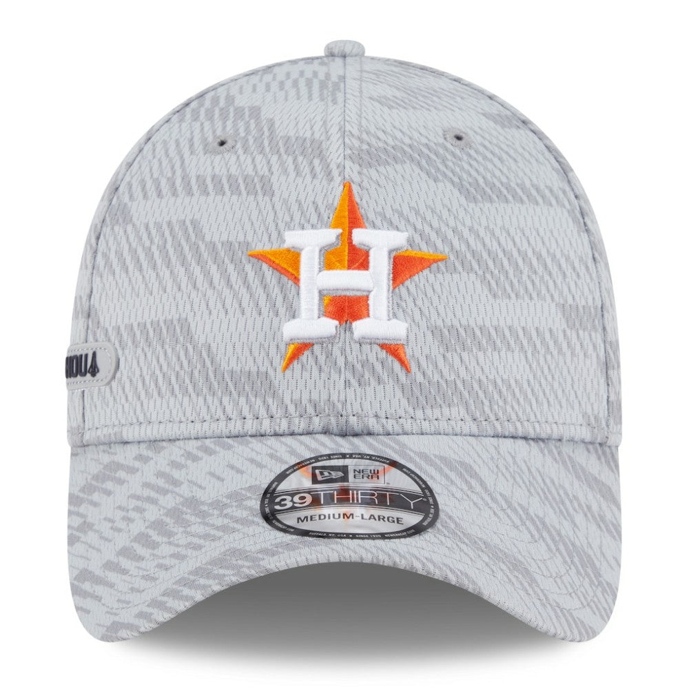 Houston Astros 2025 MLB Clubhouse 39THIRTY Flex Hat - Gray | New Era