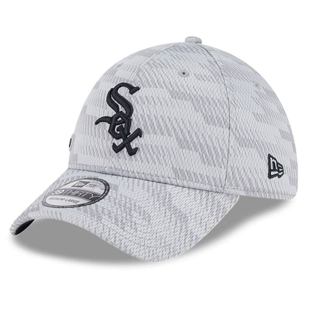 Chicago White Sox 2025 MLB Clubhouse 39THIRTY Flex Hat - Gray | New Era