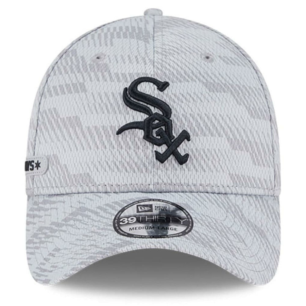 Chicago White Sox 2025 MLB Clubhouse 39THIRTY Flex Hat - Gray | New Era