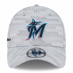 Miami Marlins 2025 MLB Clubhouse 39THIRTY Flex Hat - Gray | New Era