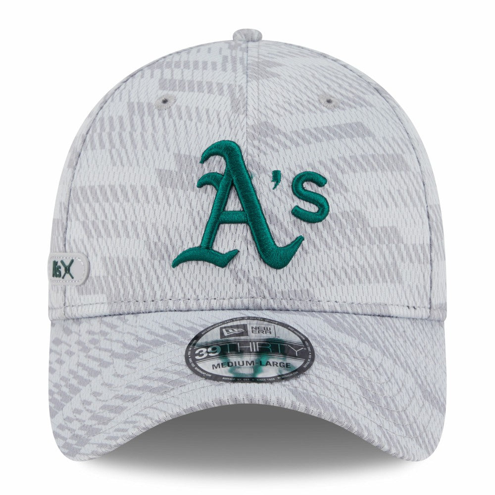 Athletics 2025 MLB Clubhouse 39THIRTY Flex Hat - Gray | New Era