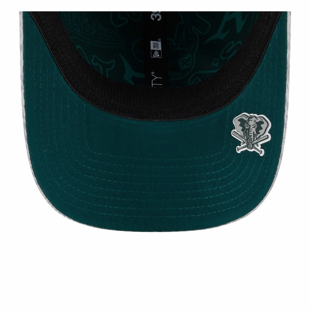 Athletics 2025 MLB Clubhouse 39THIRTY Flex Hat - Gray | New Era