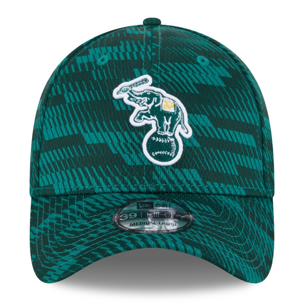 Athletics 2025 MLB Clubhouse 39THIRTY Flex Hat - Green | New Era