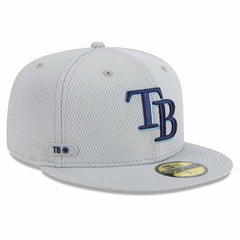 Tampa Bay Rays 2025 MLB Clubhouse 59FIFTY Fitted Hat - Gray | New Era