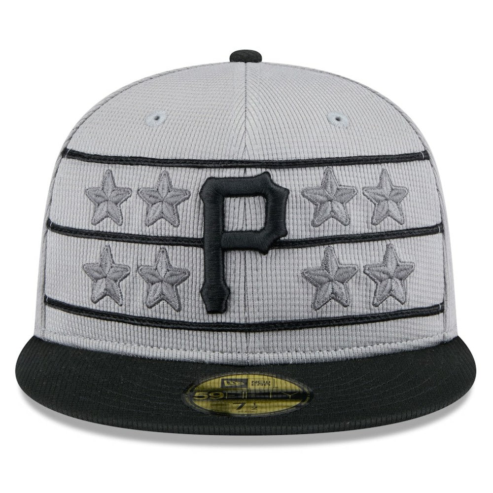 Pittsburgh Pirates 2025 Batting Practice 59FIFTY Fitted Hat - Gray/Black | New Era