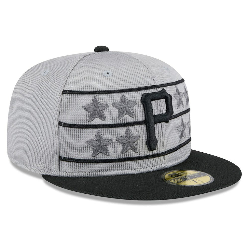 Pittsburgh Pirates 2025 Batting Practice 59FIFTY Fitted Hat - Gray/Black | New Era