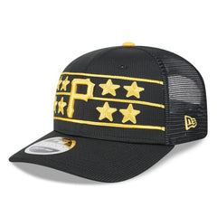 Pittsburgh Pirates 2025 Batting Practice 9SEVENTY Stretch-Snap Trucker Hat - Black | New Era
