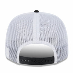 Miami Marlins 2025 Batting Practice 9SEVENTY Stretch-Snap Trucker Hat - White/Black | New Era