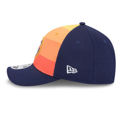 Houston Astros 2025 Batting Practice 9FORTY M-Crown Adjustable Hat - Navy/Orange | New Era