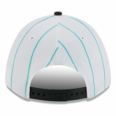 Miami Marlins 2025 Batting Practice 9FORTY M-Crown Adjustable Hat - White/Black | New Era