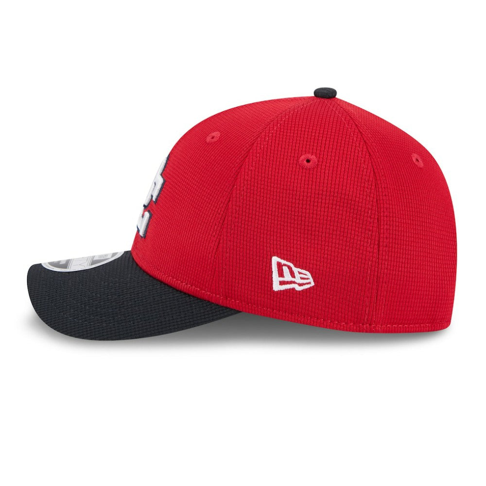 Washington Nationals 2025 Batting Practice 9FORTY M-Crown Adjustable Hat - Red/Black | New Era