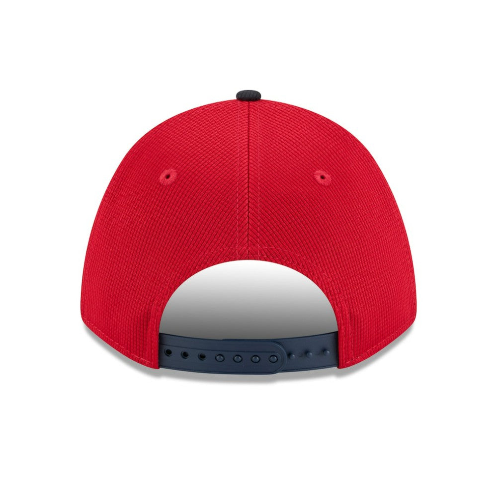 Washington Nationals 2025 Batting Practice 9FORTY M-Crown Adjustable Hat - Red/Black | New Era