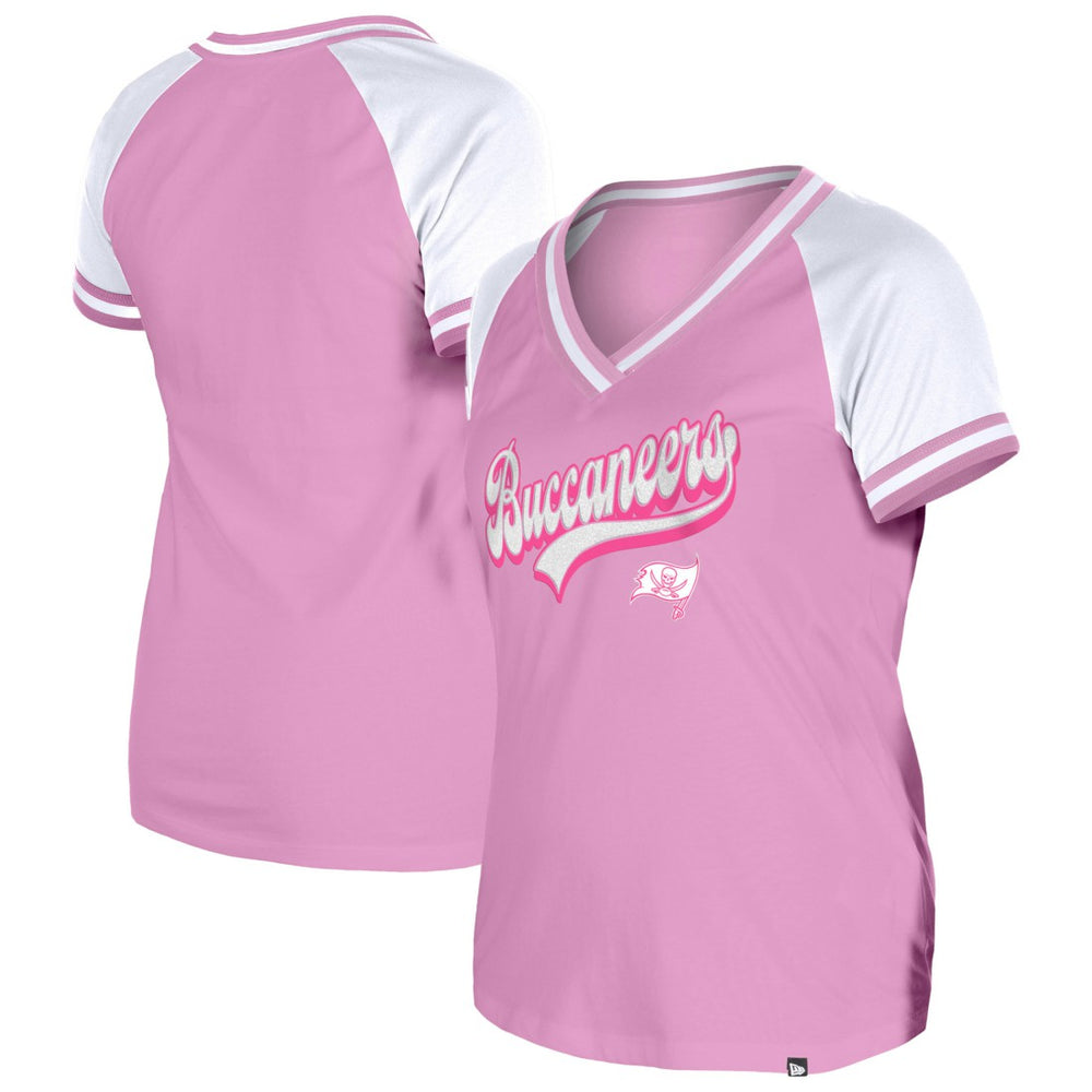 Tampa Bay Buccaneers New Era Women's Mommy & Me V-Neck T-Shirt - Pink online