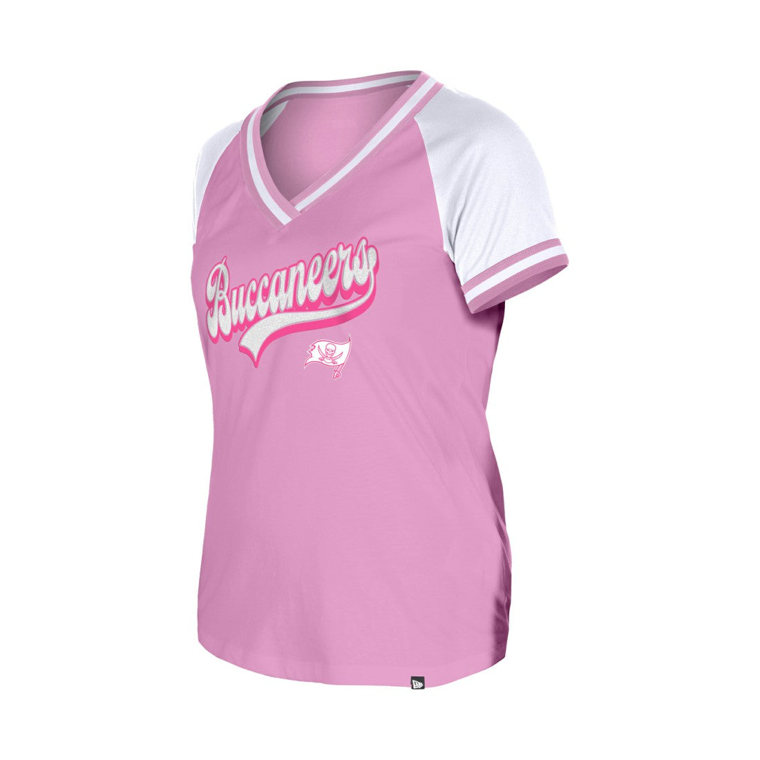Tampa Bay Buccaneers New Era Women's Mommy & Me V-Neck T-Shirt - Pink online