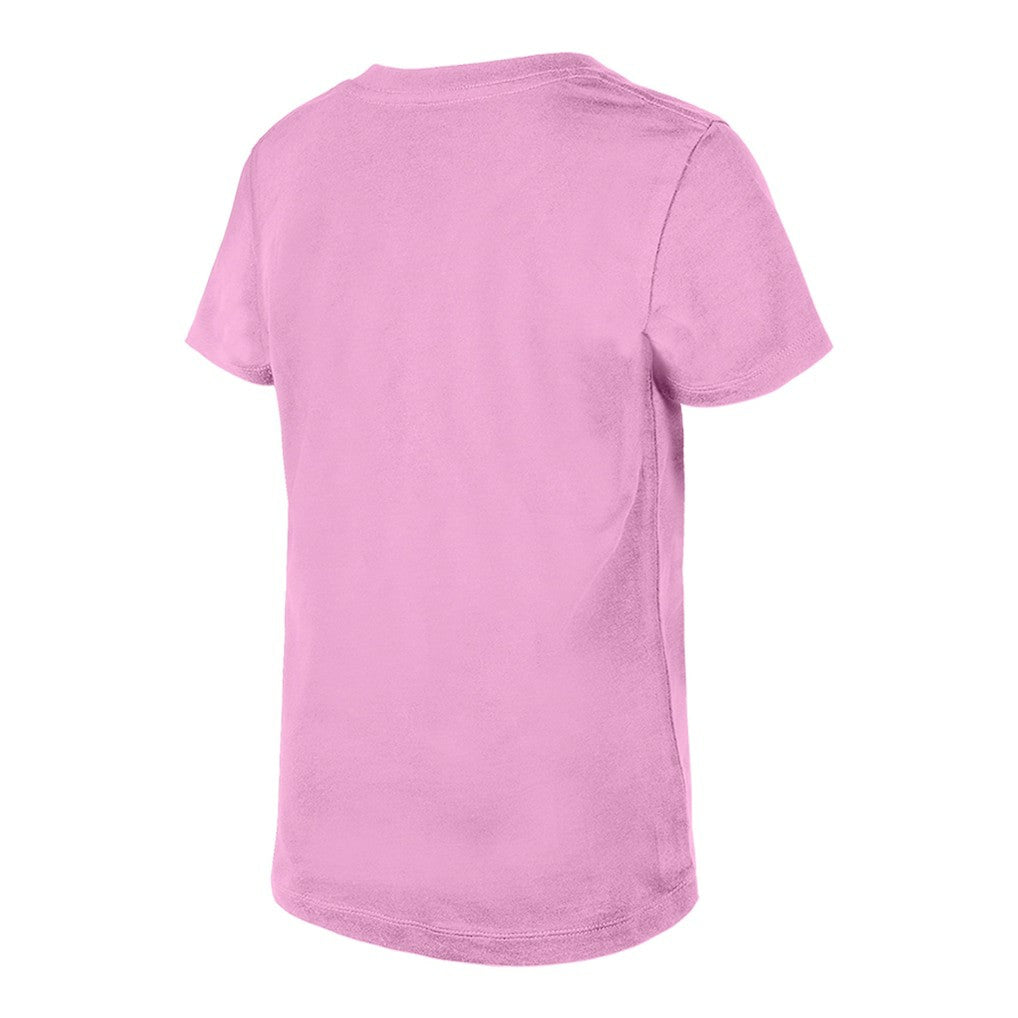 Kansas City Chiefs New Era Girls Youth Flip Sequins V-Neck T-Shirt - Pink discount