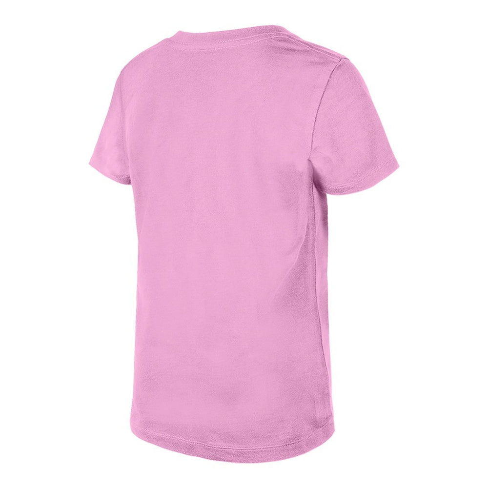 Kansas City Chiefs New Era Girls Youth Flip Sequins V-Neck T-Shirt - Pink discount
