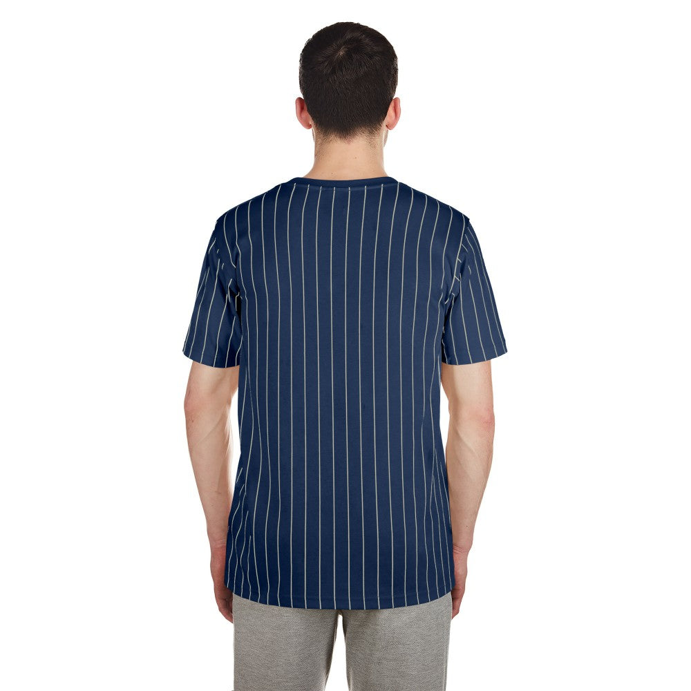 Minnesota Twins Throwback Pinstripe T-Shirt - Navy | New Era