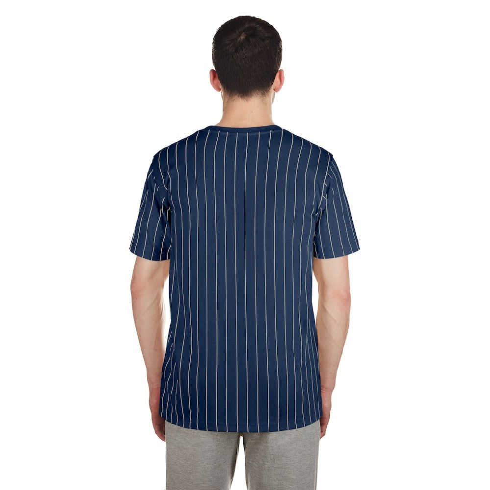 Tampa Bay Rays Throwback Pinstripe T-Shirt - Navy | New Era