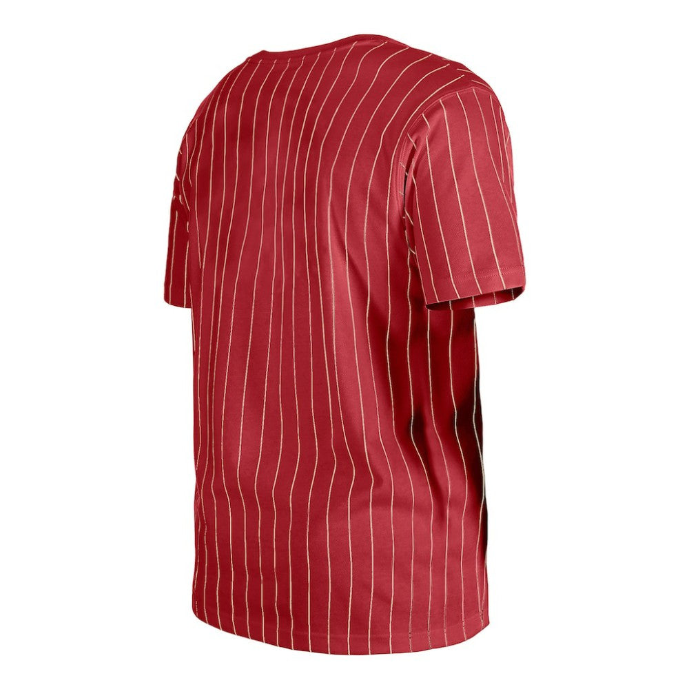 Arizona Diamondbacks Throwback Pinstripe T-Shirt - Red | New Era