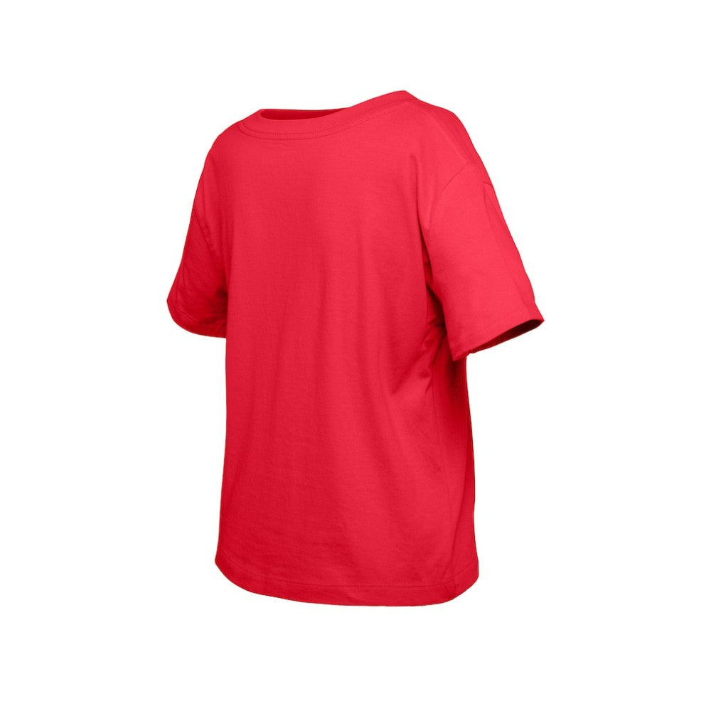 New Jersey Devils New Era Girl's Youth Flip Sequin T-Shirt Red