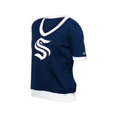 Seattle Kraken New Era Women's Game Day Rhinestuds T-Shirt Deep Sea Blue