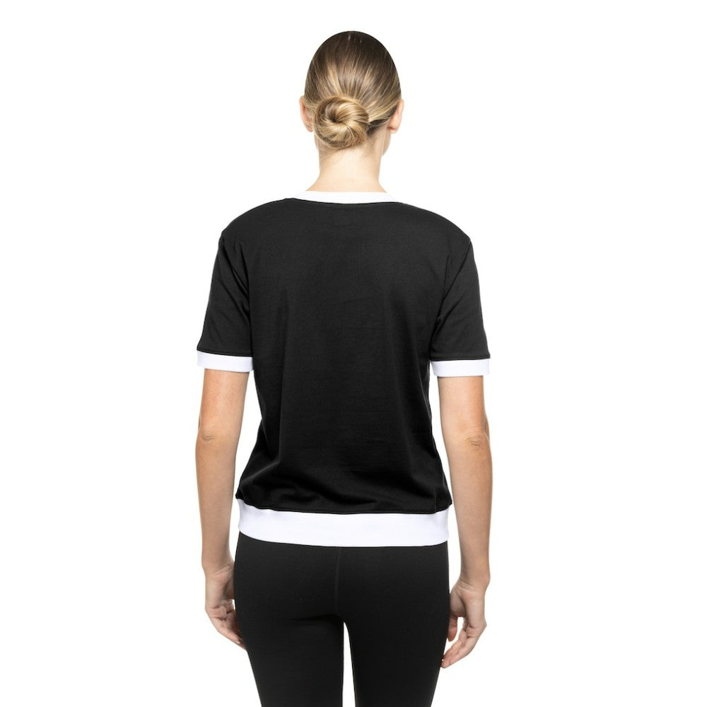 Chicago Blackhawks New Era Women's Game Day Rhinestuds T-Shirt Black