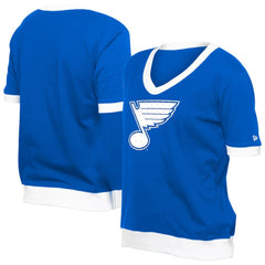St. Louis Blues New Era Women's Game Day Rhinestuds T-Shirt Blue