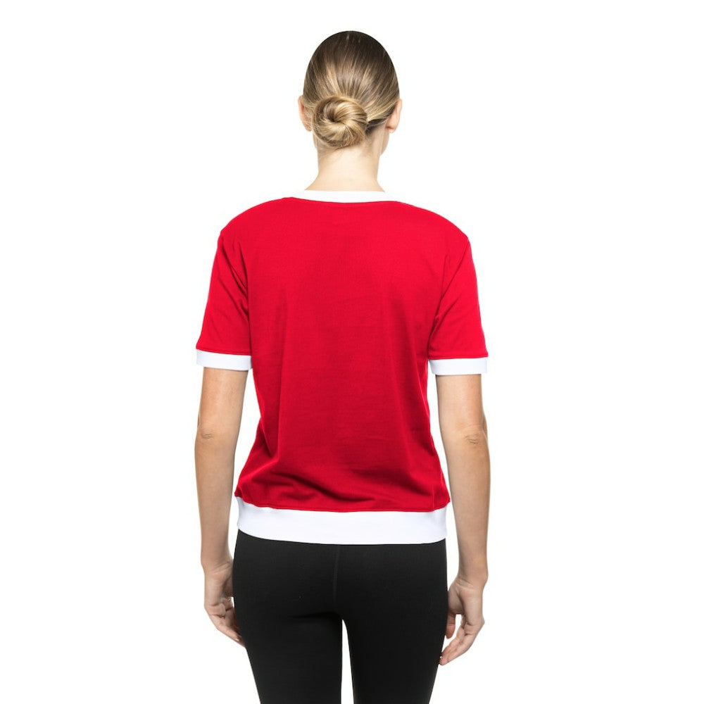 Washington Capitals New Era Women's Game Day Rhinestuds T-Shirt Red