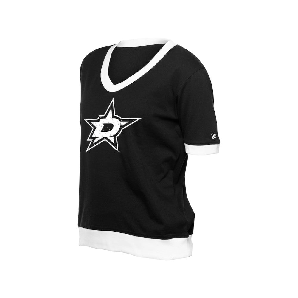 Dallas Stars New Era Women's Game Day Rhinestuds T-Shirt Black
