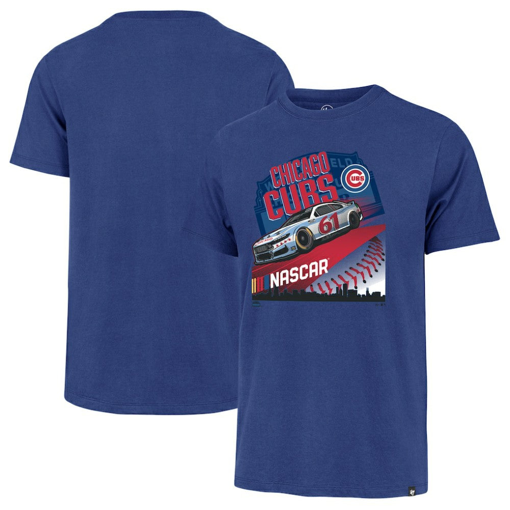 NASCAR x Chicago Cubs Franklin T-Shirt - Royal | 47 brand