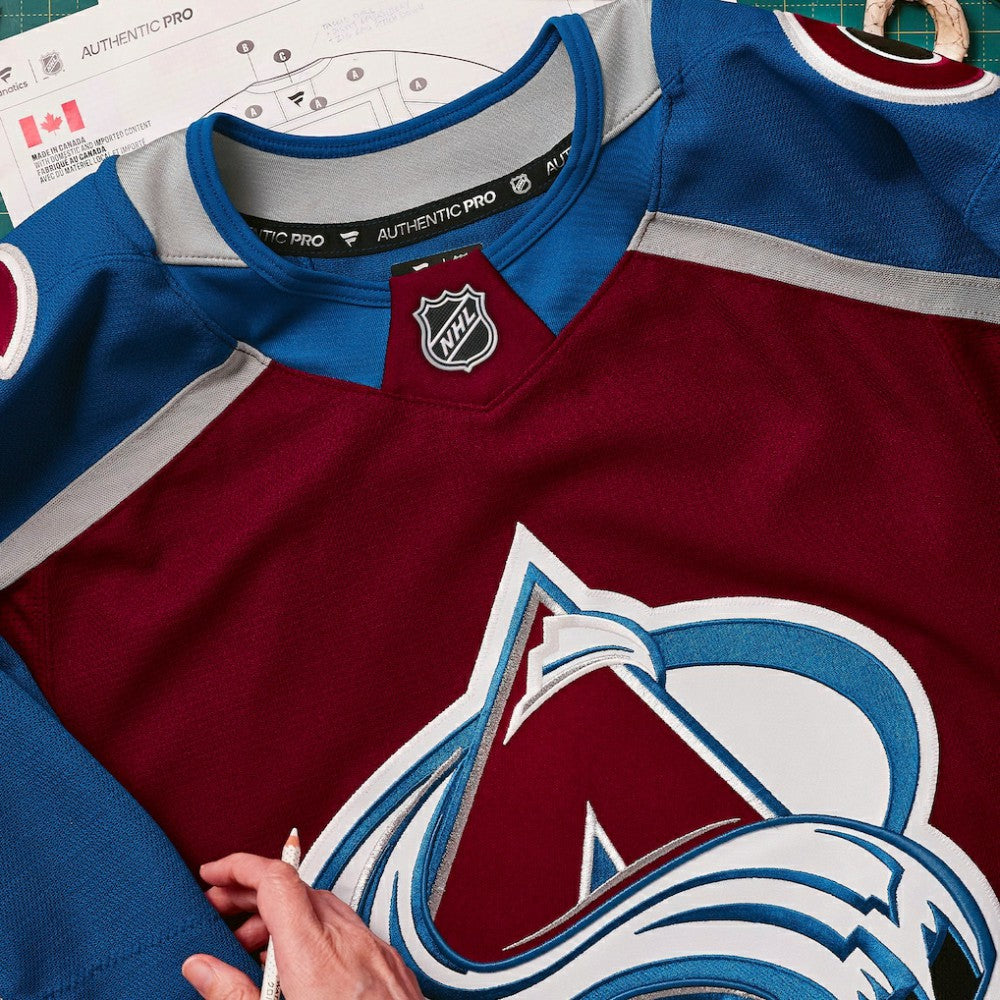 Colorado Avalanche Fanatics Home Authentic Pro Jersey Burgundy