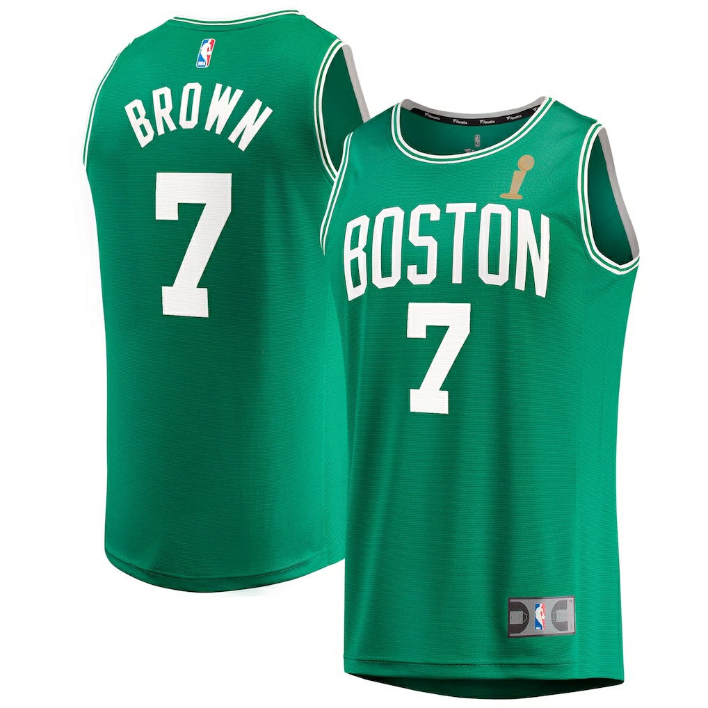 Jaylen Brown Boston Celtics 2024 NBA Finals Champions Fast Break Replica Player Jersey - Kelly Green - Icon Edition | Fanatics discount