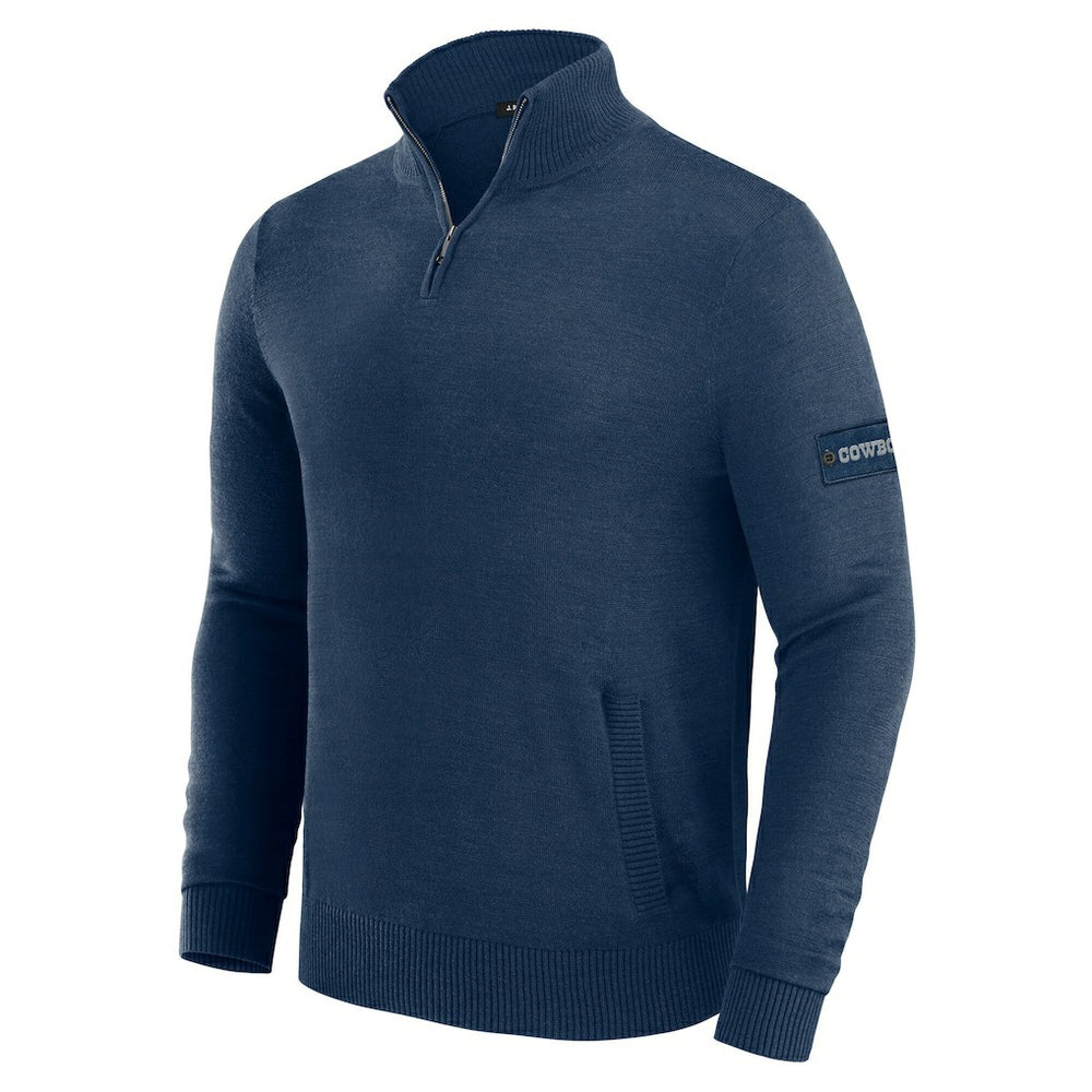 Dallas Cowboys J. Palmer Franchise Quarter-Zip Sweater - Navy cheap