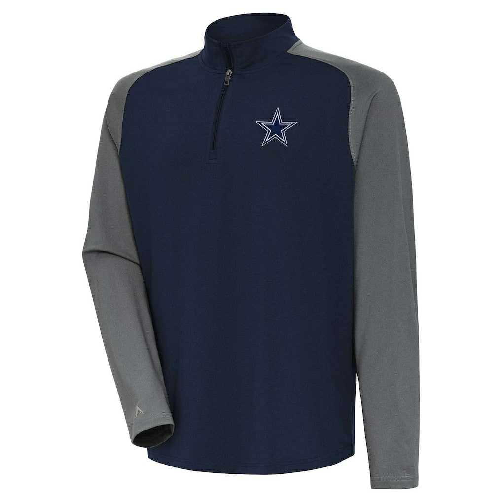 Dallas Cowboys Antigua Dauntless Raglan Quarter-Zip Jacket - Navy for sale
