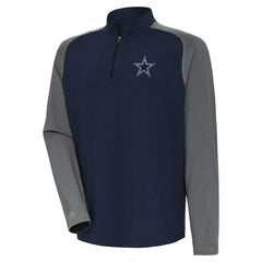 Dallas Cowboys Antigua Dauntless Raglan Quarter-Zip Jacket - Navy for sale