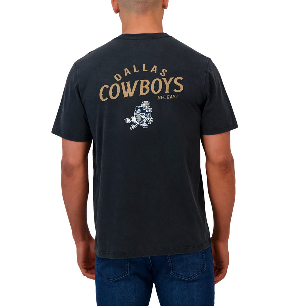 Dallas Cowboys Darius Rucker Collection Washed Henley T-Shirt - Black online
