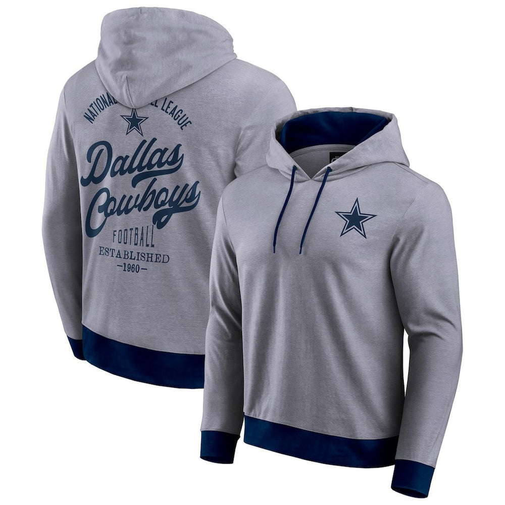 Dallas Cowboys Darius Rucker Collection Tonal Knit Pullover Hoodie - Navy discount