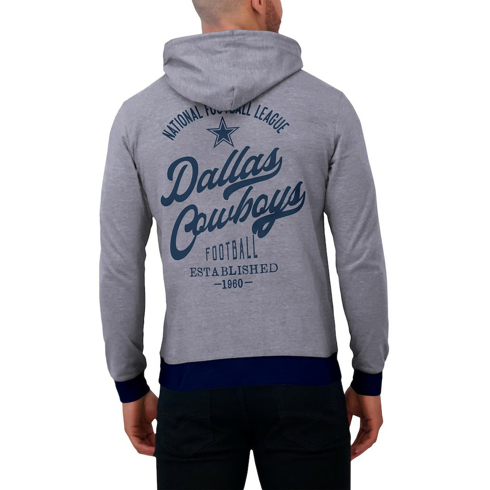 Dallas Cowboys Darius Rucker Collection Tonal Knit Pullover Hoodie - Navy discount