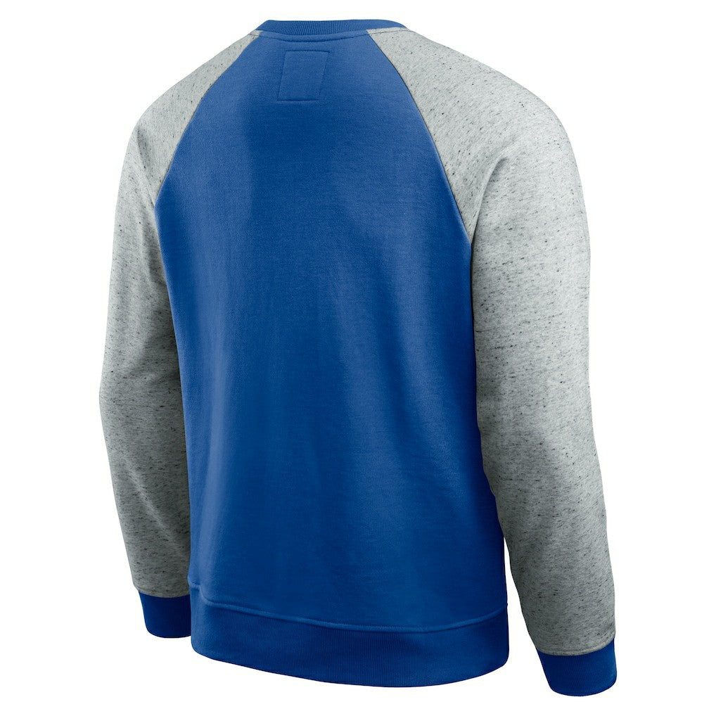 Dallas Cowboys Darius Rucker Collection Throwback Color Block Raglan Pullover Sweatshirt - Blue/Gray sale