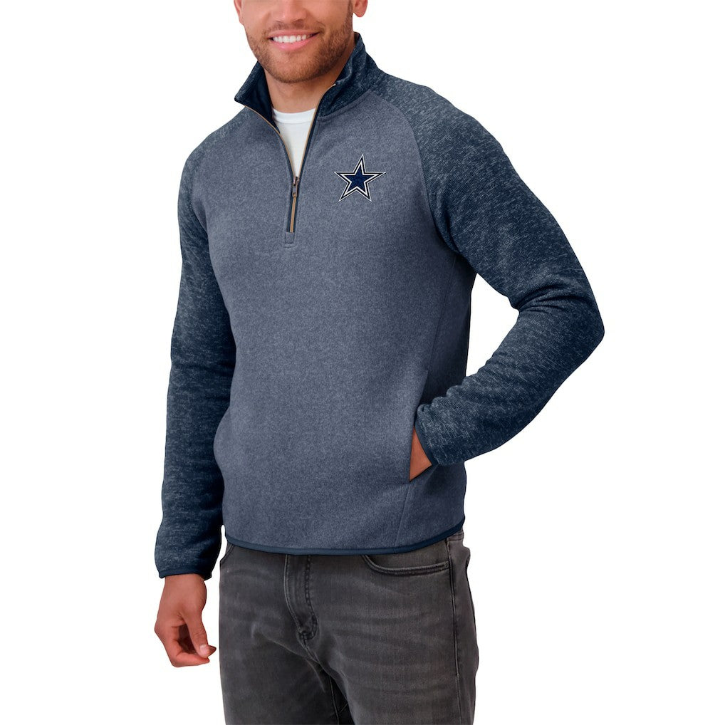 Dallas Cowboys Darius Rucker Collection Tonal Quarter-Zip Jacket - Navy on sale