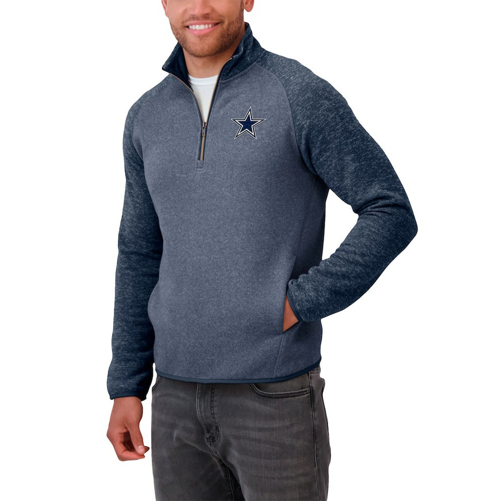 Dallas Cowboys Darius Rucker Collection Tonal Quarter-Zip Jacket - Navy on sale