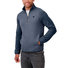 Dallas Cowboys Darius Rucker Collection Tonal Quarter-Zip Jacket - Navy on sale
