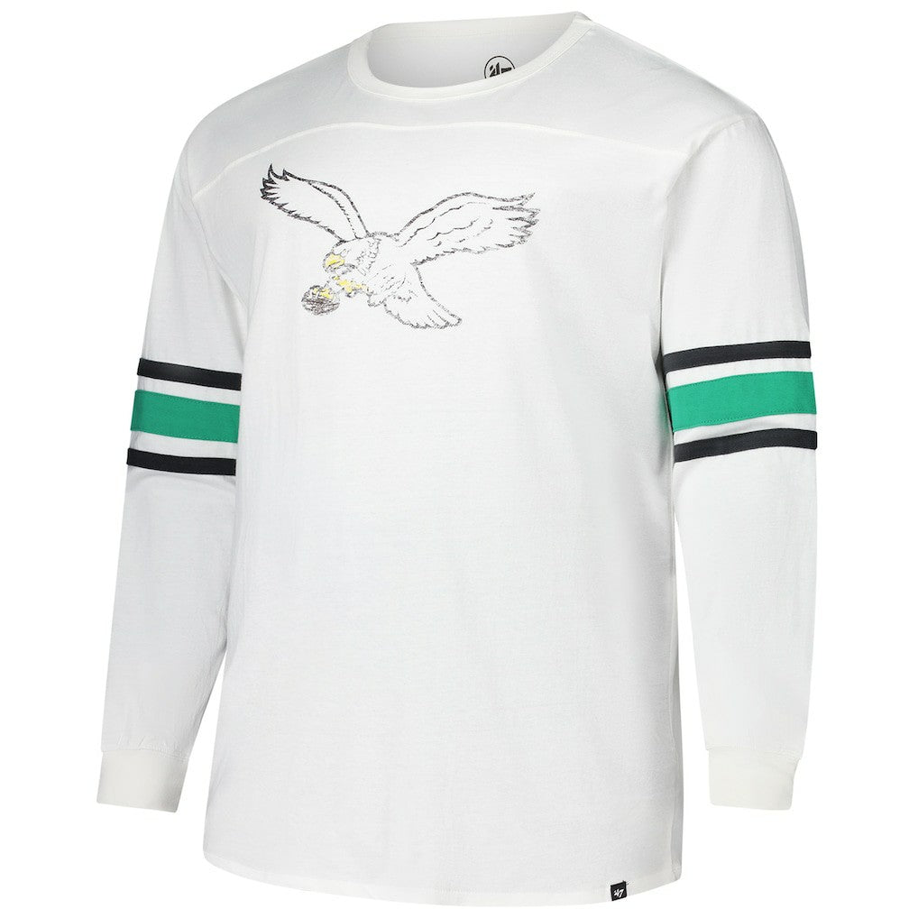 Philadelphia Eagles '47 Big & Tall Premier Brex Long Sleeve T-Shirt - White cheap