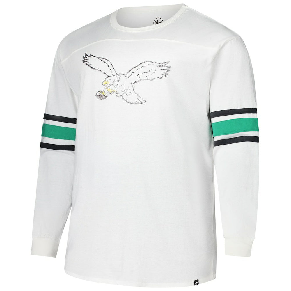 Philadelphia Eagles '47 Big & Tall Premier Brex Long Sleeve T-Shirt - White cheap