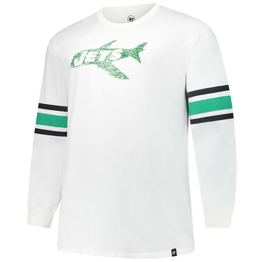 New York Jets '47 Big & Tall Premier Brex Long Sleeve T-Shirt - White cheap