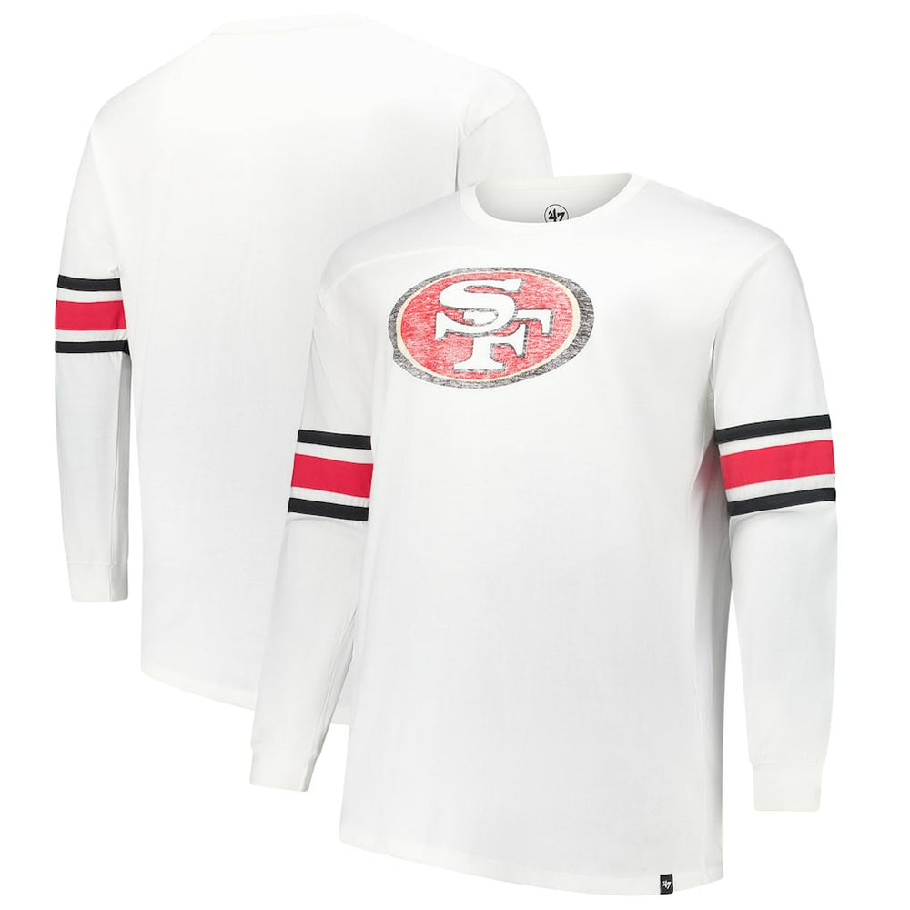 San Francisco 49ers '47 Big & Tall Premier Brex Long Sleeve T-Shirt - White cheap