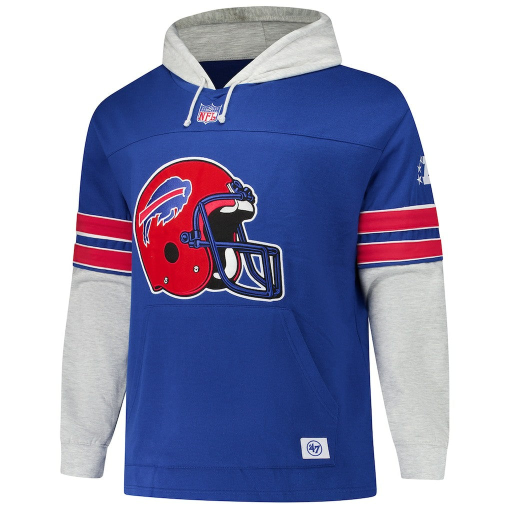 Buffalo Bills '47 Big & Tall Lacer Pullover Hoodie - Royal discount