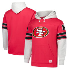San Francisco 49ers '47 Big & Tall Lacer Pullover Hoodie - Scarlet outlet