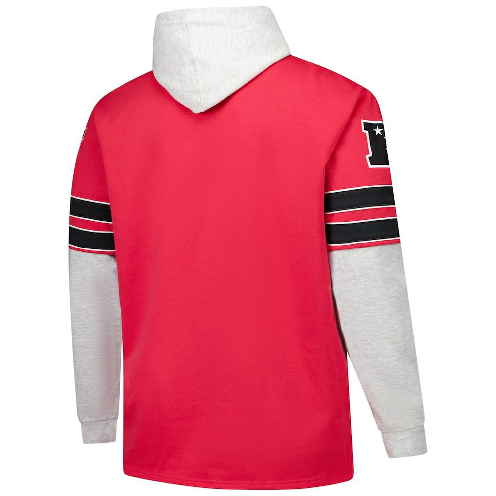 San Francisco 49ers '47 Big & Tall Lacer Pullover Hoodie - Scarlet outlet