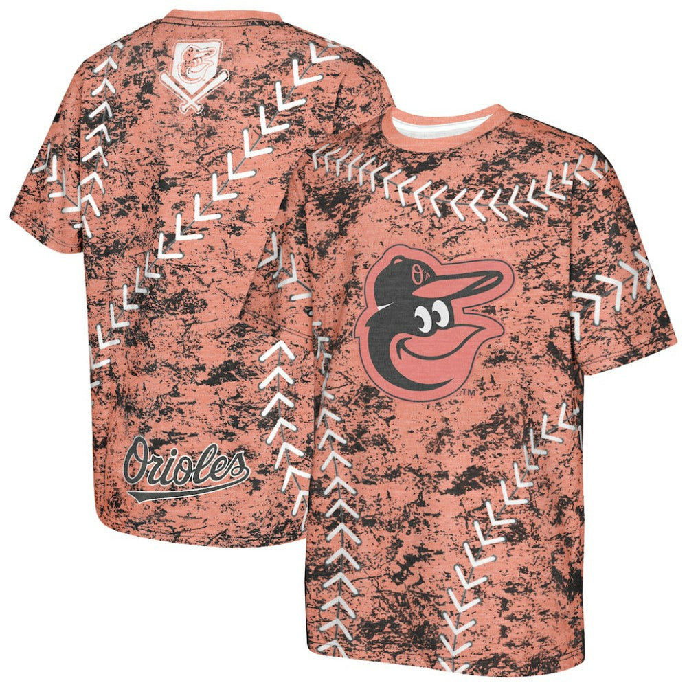 Baltimore Orioles Youth Slide Score Bold T-Shirt - Orange